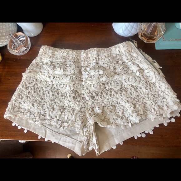Lace crochet short shorts - Picture 1 of 4